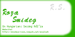 roza smideg business card